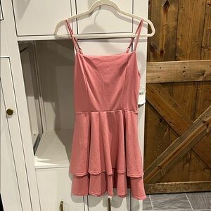 Altar'd State Dusty Rose Dress with Bow